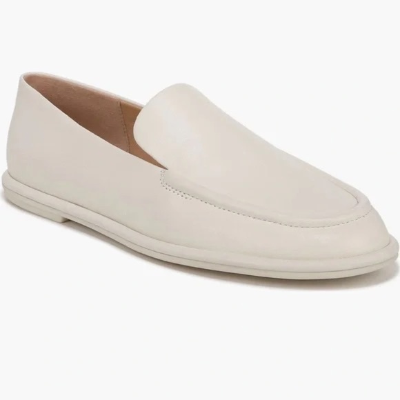 Vince Sloan Leather Loafers - Milk White Leather - Picture 2 of 13